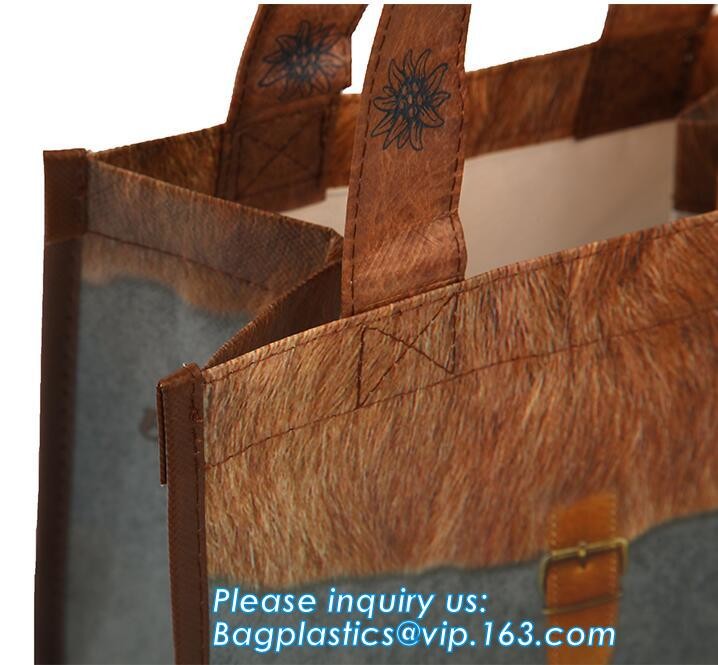 Promotional Custom LOGO Printed Gift Tote Shopping Non Woven Bag, Classic Black Non Woven Fabric Shopping Carry Bag Whol