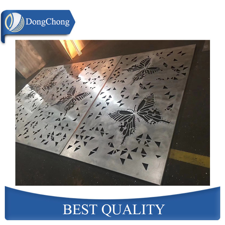 Perforated Custom Aluminum Door Panels / PE Diamond Plate Wall Panels