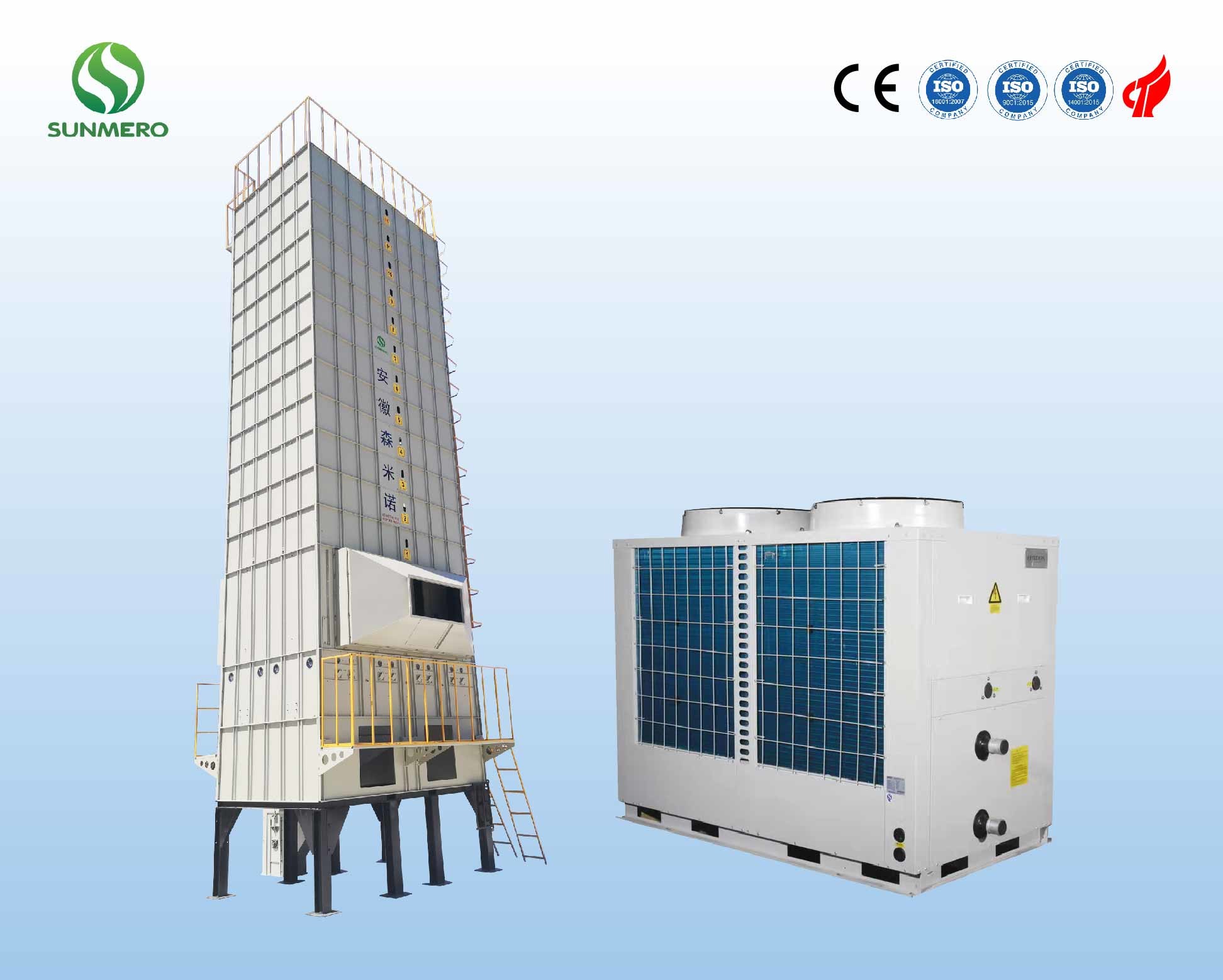 Low Temperature Circulating Paddy Grain Dryer ISO9001 Approval For Corn