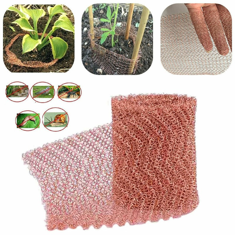 Flexible Copper Rodents Mesh Rats Copper Mesh Rustproof And Temperature Resistant 98% Porosity