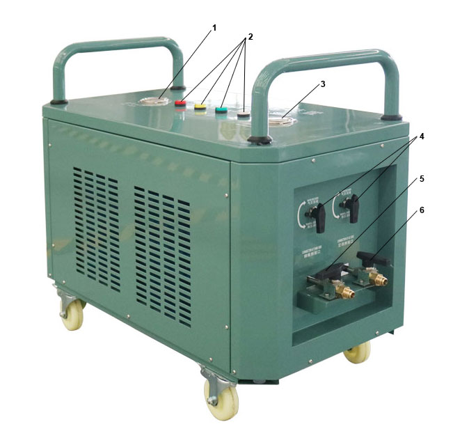 ac refrigerant recovery vapor pump explosion proof ISO tank recovery charging machine gas charging equipment