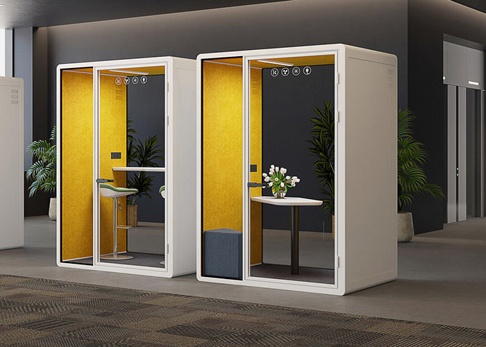 customized size furniture socket silent booth with good package