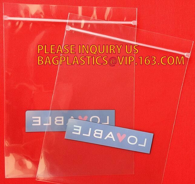 High Quality Two Track Transparent Vacuum Plastic PE Zipper for package bag, separable plastic open end double track zip