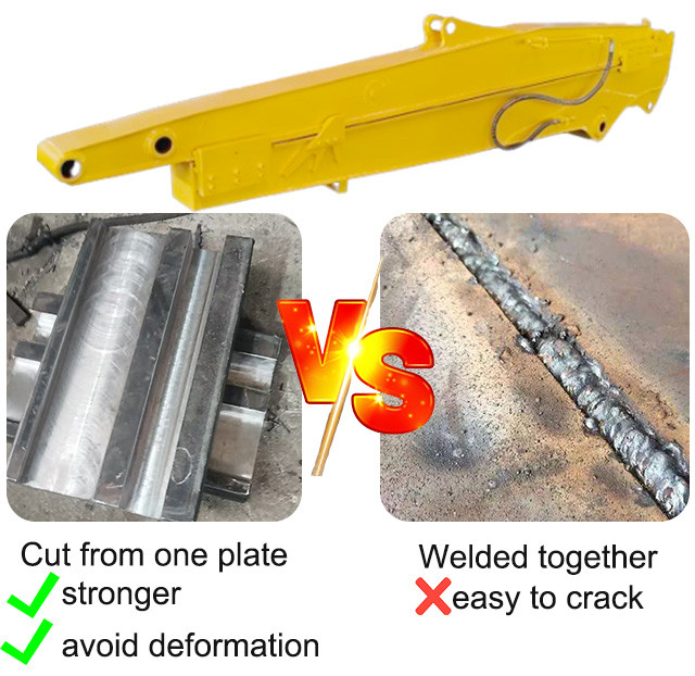Telescopic Boom Wheel Excavator With Better Welding Performance