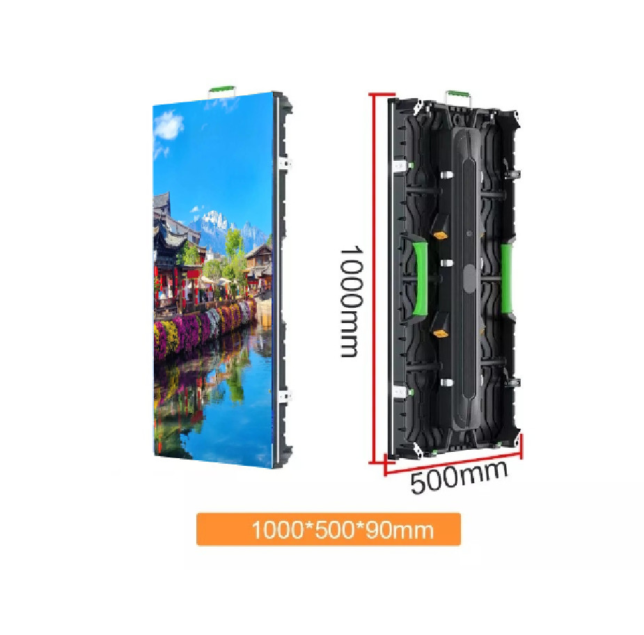 500x500mm Giant Series Rental LED Screen P2.9mm Pixel Pitch with 3840Hz Removable Power Box 7.5kg