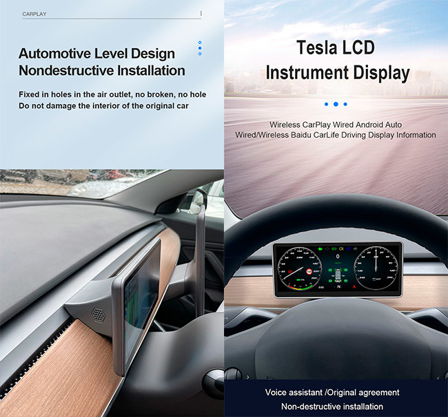 Speedometer Tesla Model Accessories Model Y Tesla Model 3 Display For Car Dashboard
