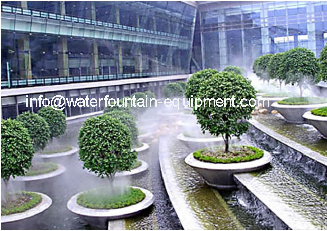 Stainless Steel Fog Water Fountain Spray Heads Small Noise DN25 For Outdoor Garden