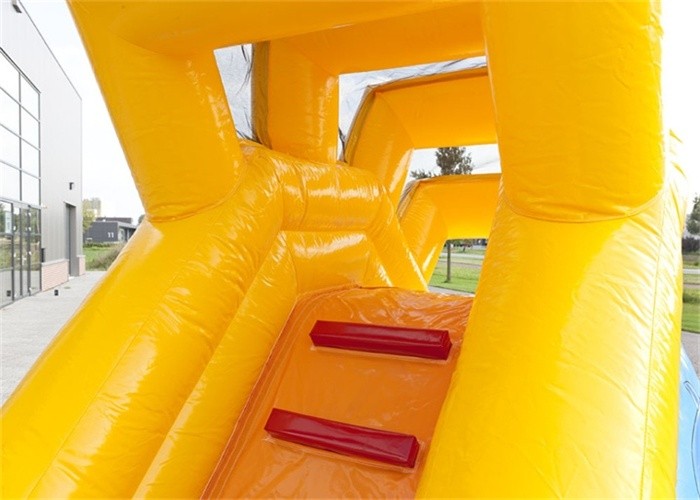 Mini Inflatable Water Slide , Inflatable Water Jumping Castles Slide For Kids