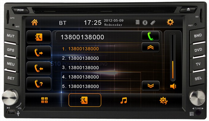 Car multimedia player for Universal car DVD with car gps navigation OCB-6205