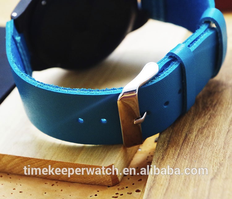 colorful wood watches , sky blue color fashion man watches , custom your own logo