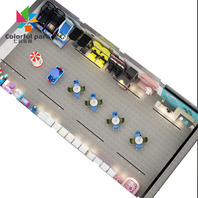 Indoor Playground VR Arcade Machine Self Service For Entertainment Center Quarter Pusher Machine