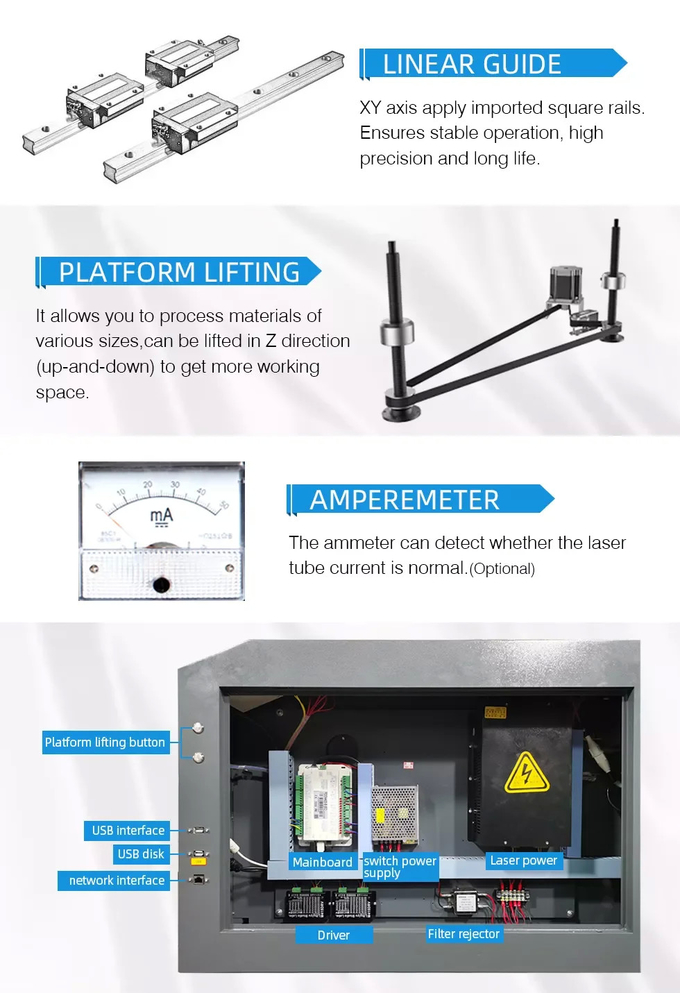 50W Other Machines Co2 Laser Engraving Machine For Cutting Wood Acrylic Fabric
