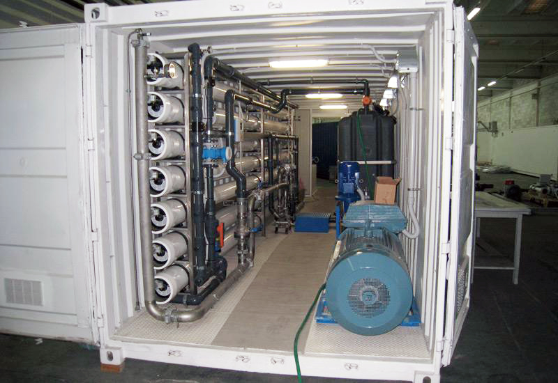 5000LPH Containerized Water Treatment System Desalination Machine SS316L