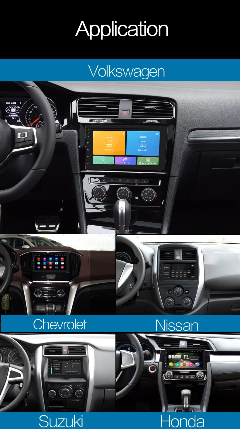 9 inch Android 8.1 Car DVD Stereo Player with Reversing Camera for VW Universal