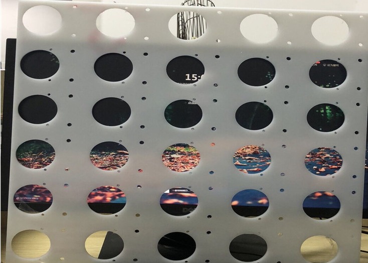 White PVC Plastic Perforated Mesh Panel Thin Sheet For Food Industry