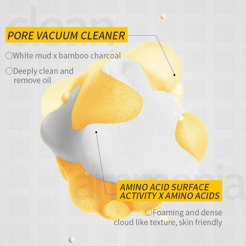 Pure and Transparent Skin Cleansing Milk, Gentle and Deep Cleansing Pore Reducing Amino Acid Facial Cleanser Wholesale