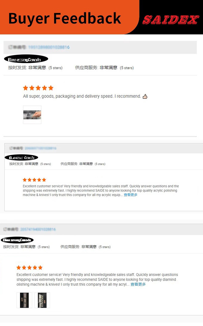 15 Years Experience Full Set Knives For Smooth Transparent Acrylic PS PE PC Sheet