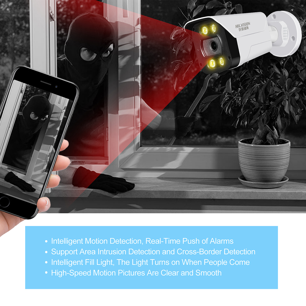 C2240TD-10J poe White network camera equipped with Built-in Siren and H.265 Video Compression Format