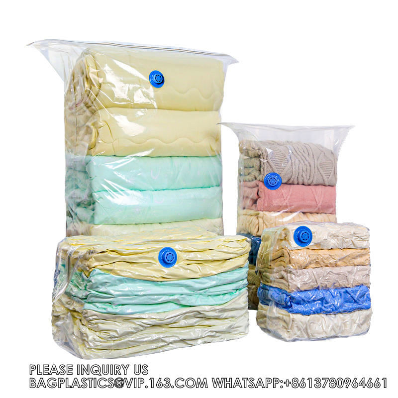 Four Corner Air Exhaust New Cube Space Saver Organizer Compression Vacuum Sealer Storage Bags For Quilts