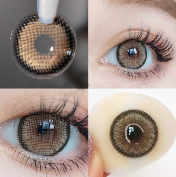 KSSEYE Soft Tinted Prescription Daily Colored Contacts For Dark Eyes