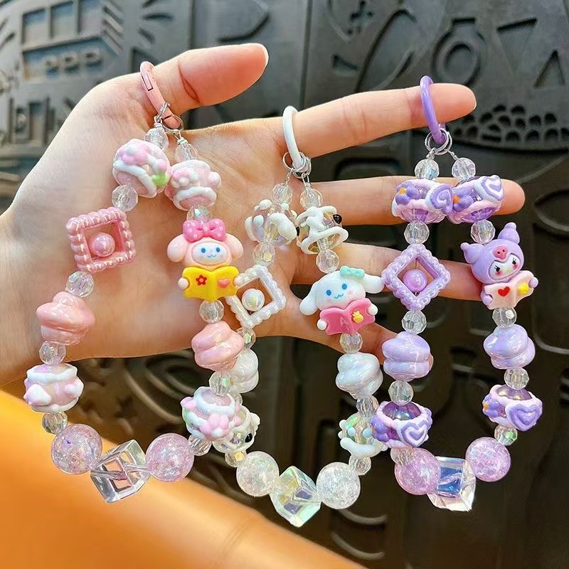 Detachable Phone Chain Strap Phone Bracelet Strap With Tether Elegant