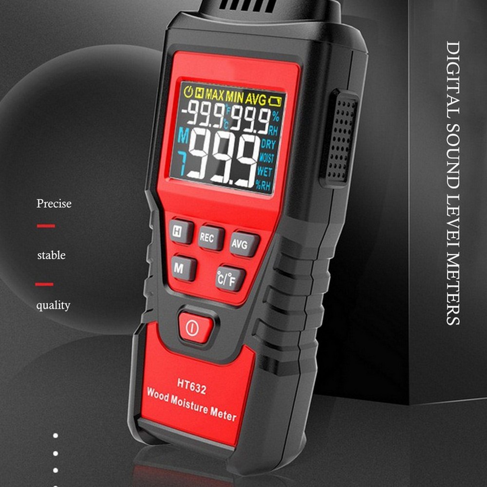 ODM Digital Pinless Moisture Meter , 99.9 RH Hygrometer Moisture Meter