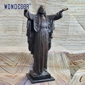 China Church Religious Bronze Statues Sculpture 185cm Bronze Jesus Statue on sale