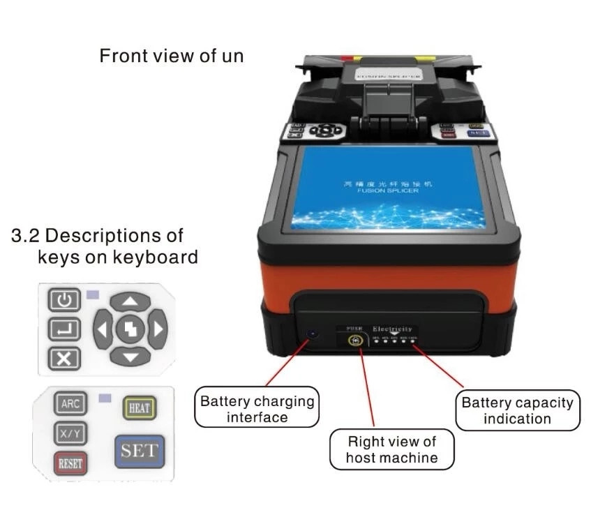 Single Core Optical Fiber Fusion Splicer , FTTH A-81S Fusion Splicer