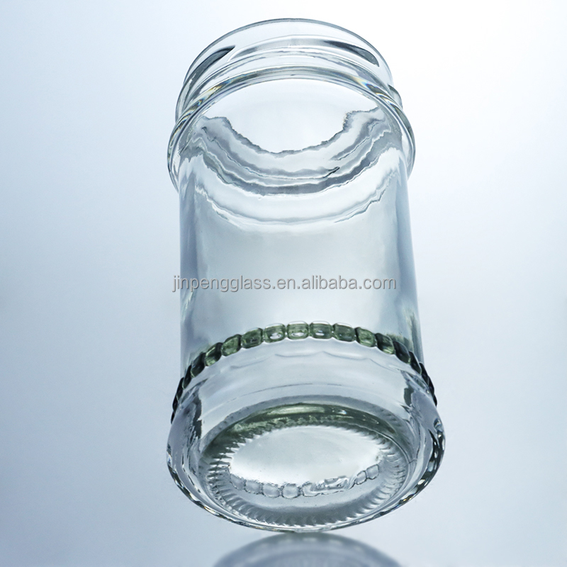 Unique Design 100ml 300ml 500ml Country Honey Glass Jar with Lid Clear Glass Products