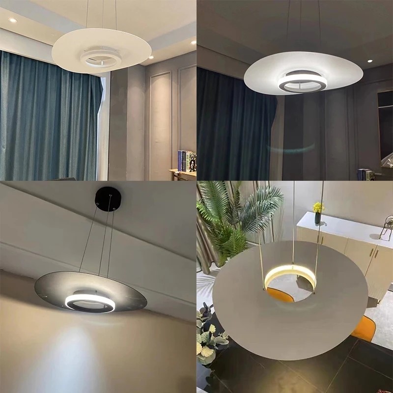 Modern Round Aluminum Led Pendant Lights For Living Room Dining Room LED Chandelier(WH-AP-586)