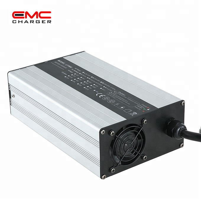 12V 40A Aluminium Alloy with Fan lithium battery charger for E-forklift CE