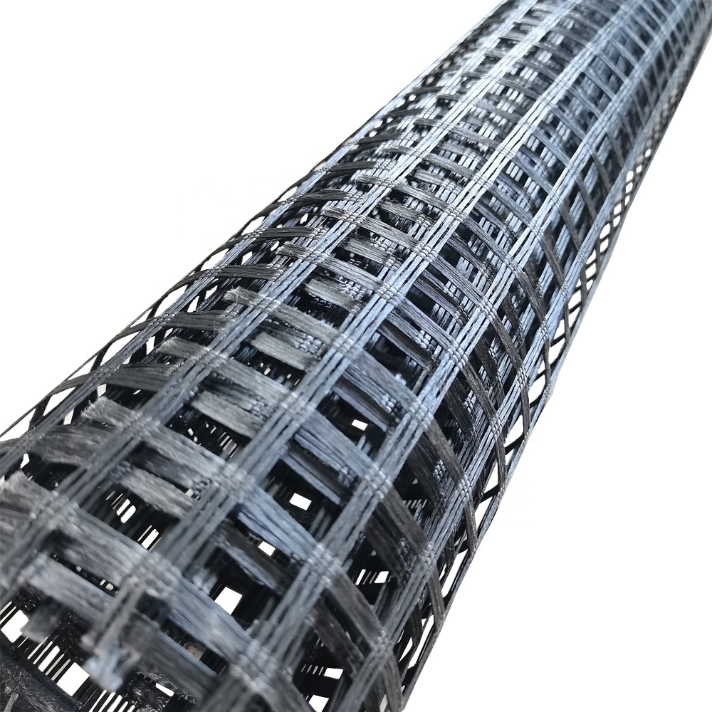 Chinese Design Style Road Basement Reinforcement Polyester PET Geogrid/ PVC Coated