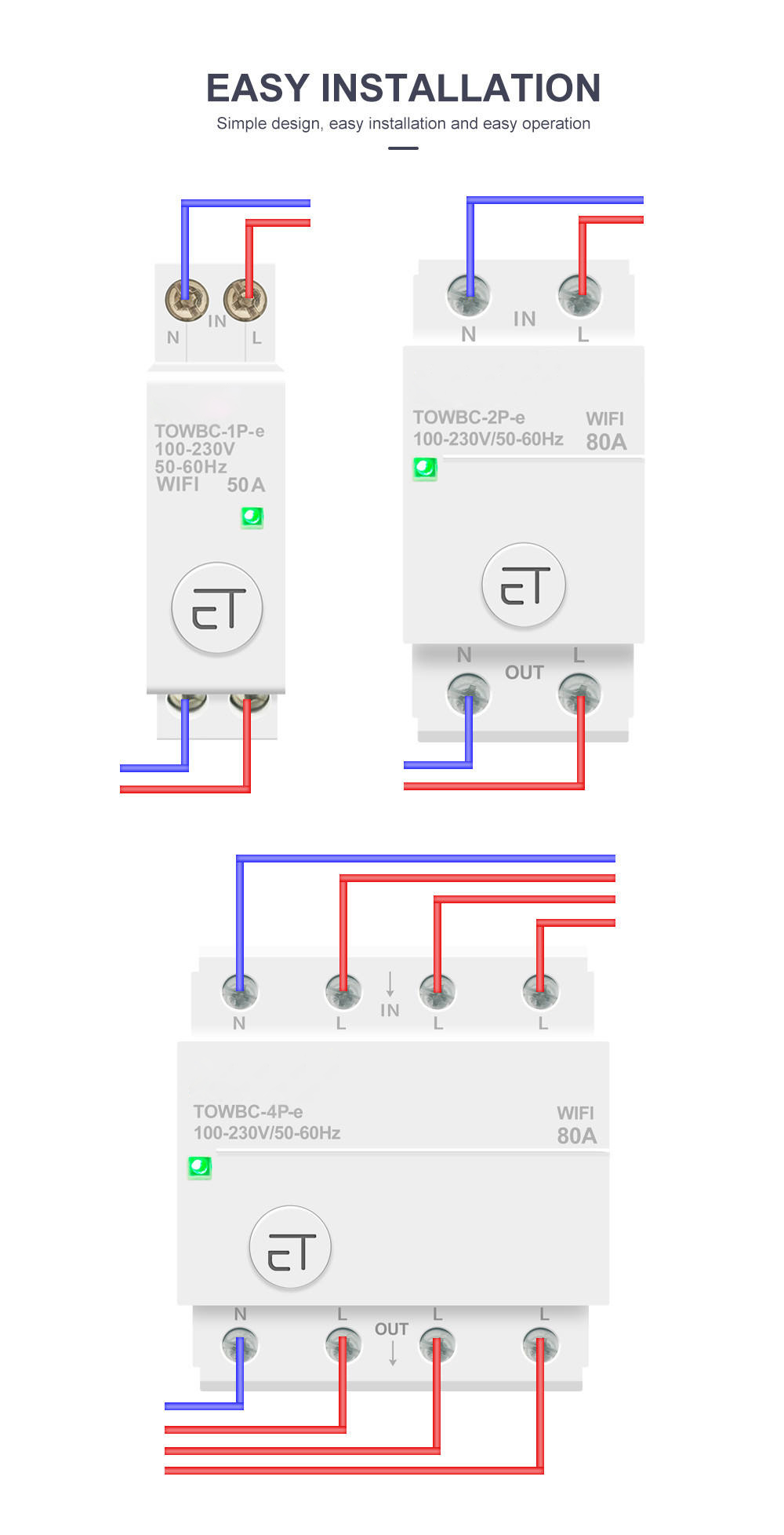 Din Rail WIFI Circuit Breaker Switch Remote Voice Control by Ewelink APP for Home mcb timer 110V 220V 380V