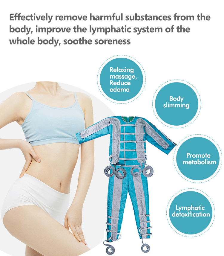 110W Lymph Drainage Massage Machine 5 Modes Lymphatic Drainage Equipment