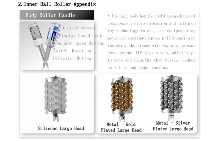 New Fat Burning Velashapemaster Inner Roller Ball Slimming Device