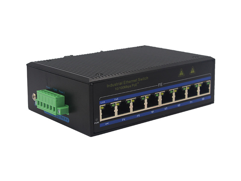 UT08GP unmanaged Gigabit 8port POE industrial ethernet switch used for IP Cameras