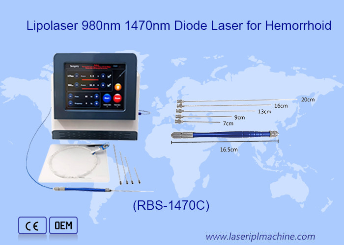 1470nm 980nm Diode Laser Hemorrhoids Treatment Liposuction Body Slimming Machine