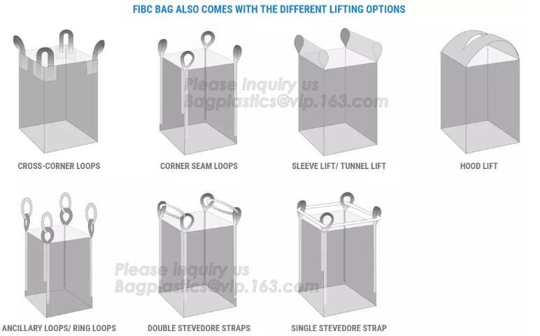 New arrival wholesale polypropylene woven plastic jumbo bag pp big bag for sand, building material,jumbo bag / FIBC bulk