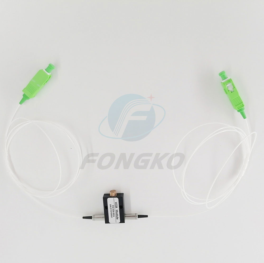 Variable 0~60dB SM SC APC In-Line Fiber Optic Attenuator VOA Module