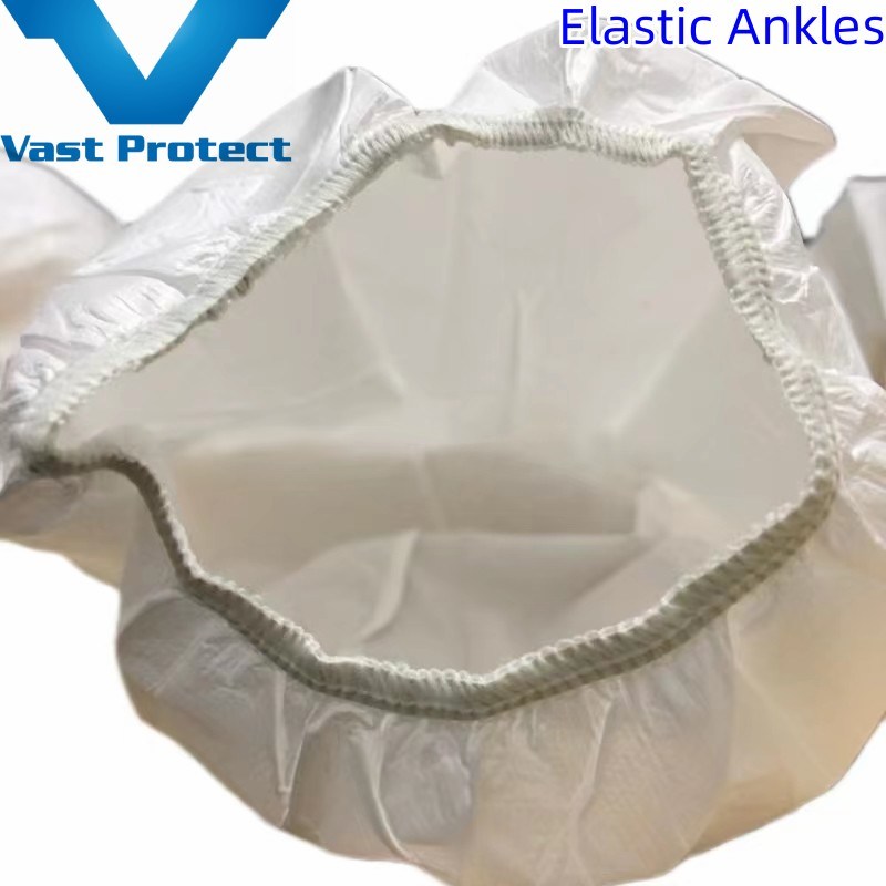 En1073 Disposable Breathable Anti-Static Soft Waterproof Micro Film Suit