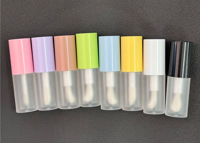 Pink Yellow Clear Blue 4ml Lovely Lip Gloss Tube with Lip Oil Container