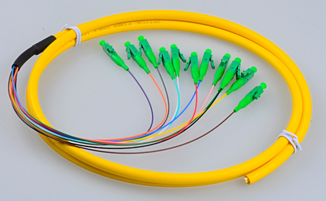 Optical Fiber Single Pigtail Optical Fiber / Fanout LC Pigtail Fiber Optic Connectors