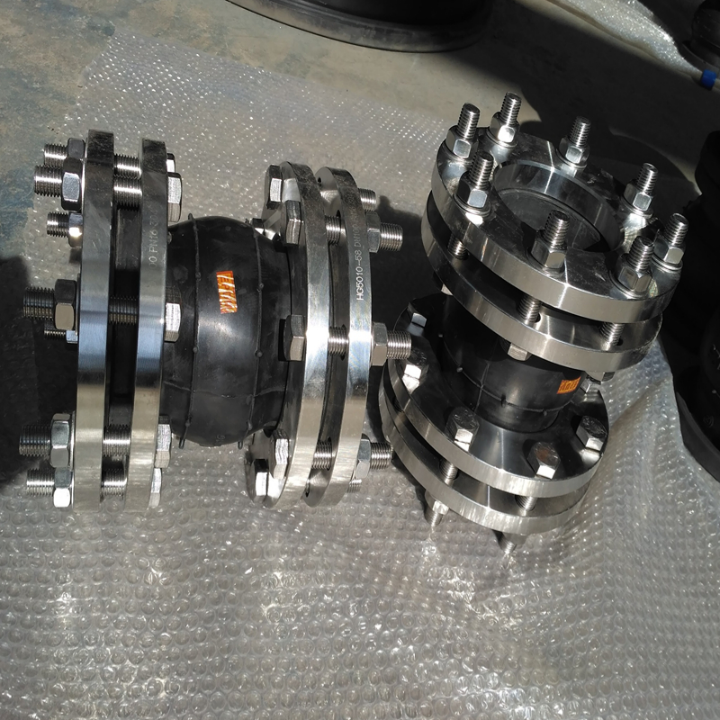 Stainless Steel Opposite Flange Rubber Expansion Joints for -15C-80C Temperature Range