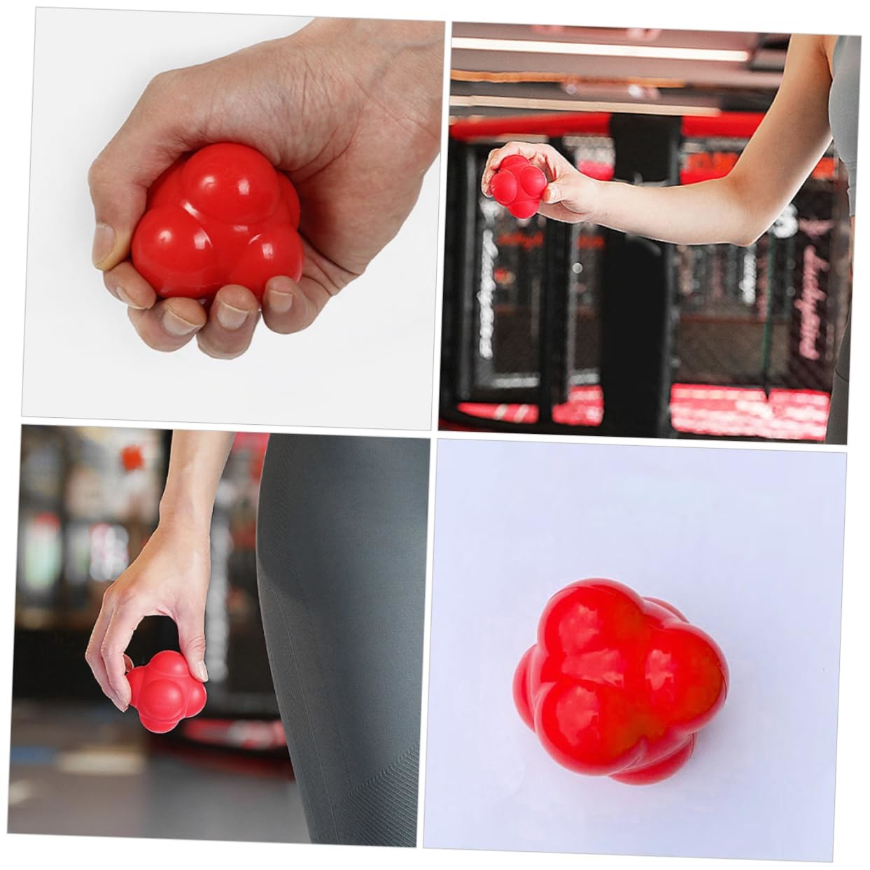 Hand-Eye Coordination Agility Trainer For Baseball , Silicone Rubber Reaction Ball