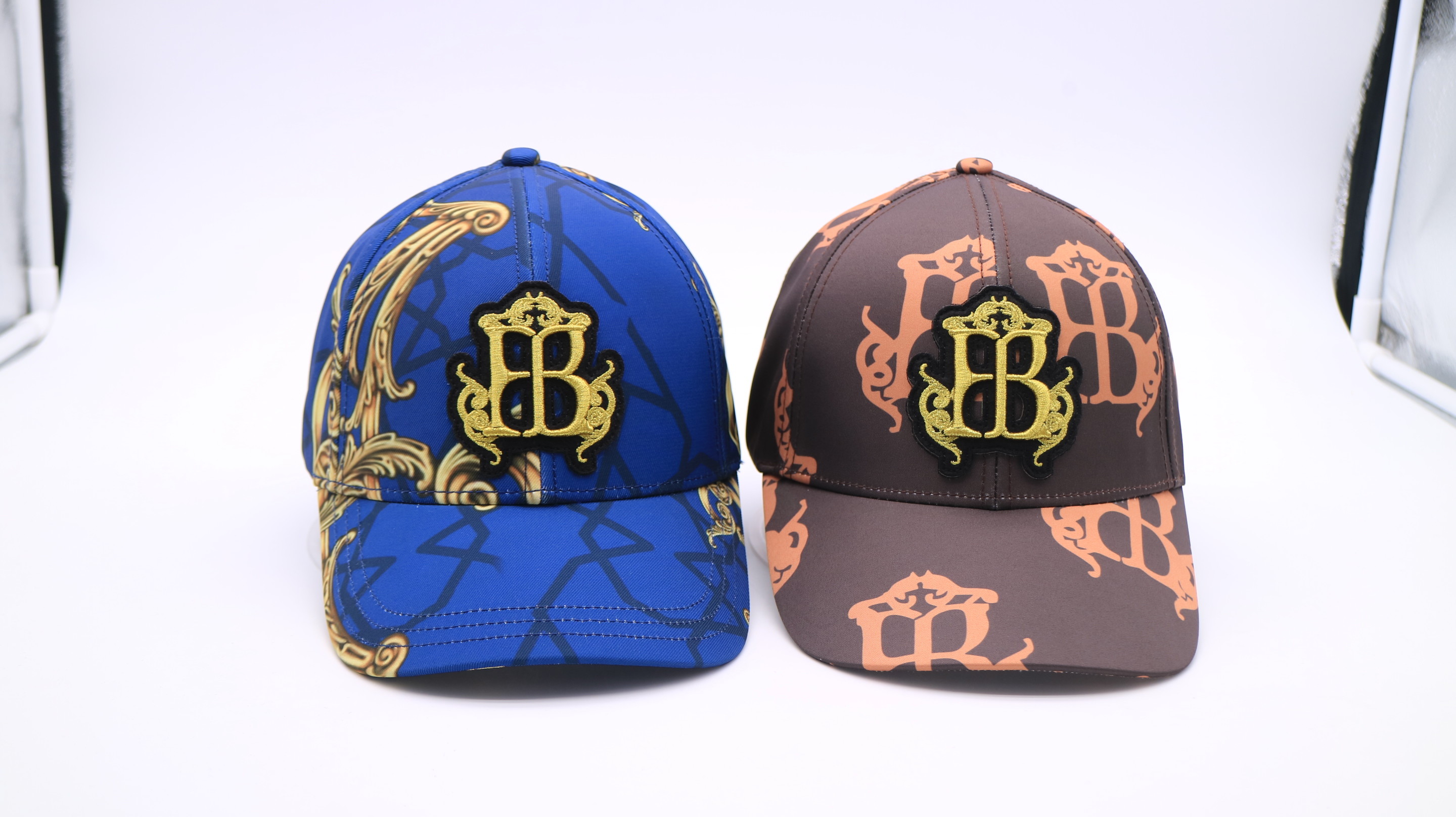 Customized Sublimation Green Printed Baseball Caps Embroidery Logo