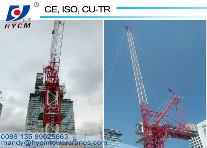 QTD5523 Tower Crane Climbing Cage 12ton Weight 55m Lifting Arm Construction Crane Machine