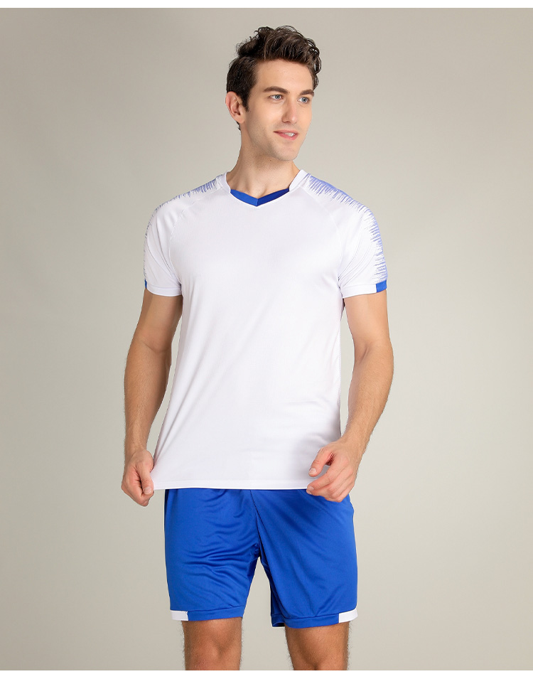 custom logo Man breathable men soccer jersey set soccer clothing breathable soccer wear tracksuit jersey set