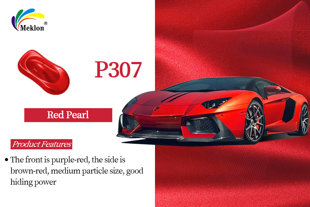 SGS Harmless Red Pearl Automotive Paint , Weatherproof Pearlescent Car Spray Paint