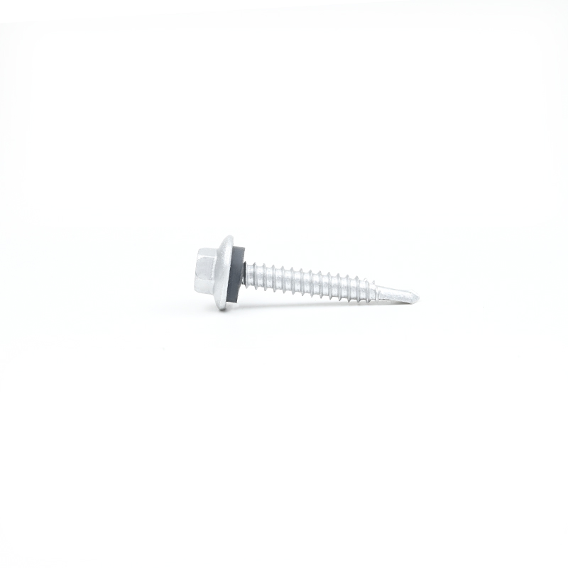 Zinc Alloy Coated Waterproof 12 X38 Hex Flange Self Drilling Screw for Wall Cladding Panel