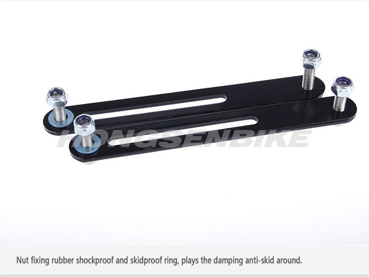 Adjustable universal road/mountain bicycle rear carrier/storage